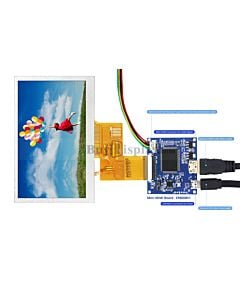 IPS 4.3 inch 800x480 Touch Display with Mini HDMI Board for Raspebrry PI
