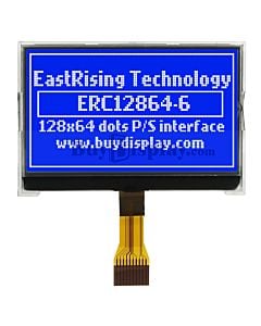 2.7 inch Low Cost Blue 128x64 Graphic COG LCD Display ST7567 SPI