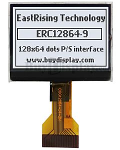 低价1.7“ COG/白底黑字/128x64/图形显示屏/ST7567/4SPI