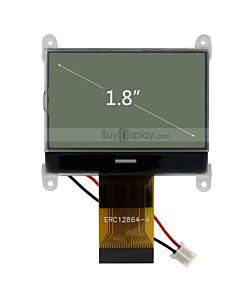 1.8寸超薄LCD12864液晶屏/128x64图形点阵COG液晶模块/白底黑字