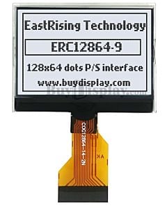 1.7 inch Low Cost White 128x64 Graphic COG LCD Display ST7567 SPI