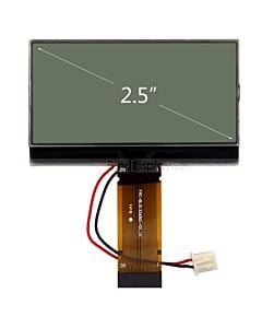 超薄2.5寸LCD13265液晶屏/132x65图形点阵COG液晶模块/白底黑字