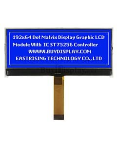 4 inch Low Cost Blue 192x64 Graphic COG LCD Display ST7525 SPI