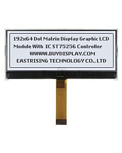 4 inch Low Cost White 192x64 Graphic COG LCD Display ST7525 SPI