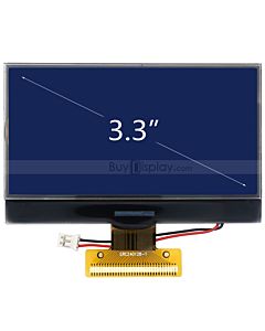 超薄3.3寸LCD240128液晶屏/240x128图形点阵COG液晶模块/蓝底白字