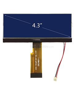 超薄4.3寸LCD24064液晶屏/240x64图形点阵COG模块/蓝底白字/中文字库