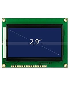 LCD Display Serial Graphic Display 128x64 ST7920,White on Blue