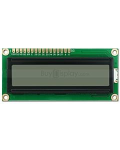 16x2 Russian/Cyrillic Character LCD Display,Black on White,3.3V/5V