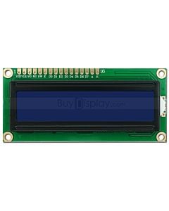 16x2 Russian/Cyrillic Character LCD Module,White on Blue,3.3V/5V