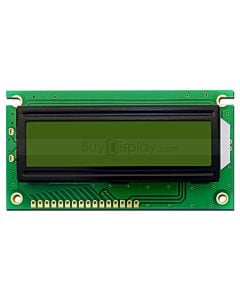 Character Display KS0066 16x2 LCD Module,Arduino,Black on YG