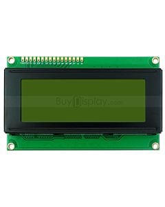 20x4单色字符型LCD液晶显示模块/LCD2004模组/黄绿底蓝黑字