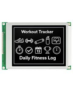 5.7寸LCD320240工控液晶屏/LCM320x240图形点阵液晶模块/白底黑字