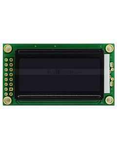 3.3V/5V Black Character LCD Module 8x2 Display I2C Arduino Code 