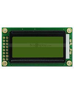 LCD802/8x2单色字符型LCD液晶显示模块/模组/黄绿底蓝黑字