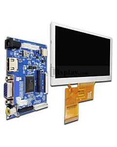 4.3寸全视角TFT彩色液晶显示模块配液晶屏驱动板/Video+VGA+HDMI接口