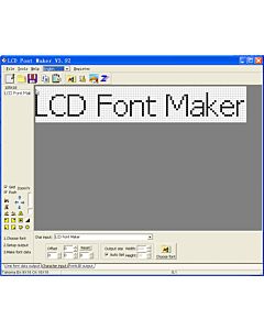 Free Software LCD Font Maker