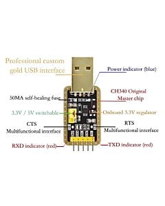 USB Serial Adapter UART Programmer