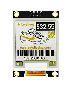 1.54英寸黑黄电子墨水屏配转接板/200x200分辨率/配套Arduino/树莓派用/SSD1681控制芯片