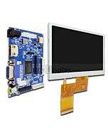 4.3寸 IPS高亮度TFT LCD彩色液晶显示模块/配液晶屏驱动板/Video+VGA+HDMI接口