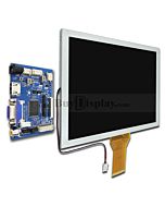8寸TFT LCD彩色液晶显示模块/配Video+VGA+HDMI接口的驱动板