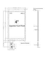 4 inch Capacitive Touch Screen Panel with Controller FT6336U for 480x800 