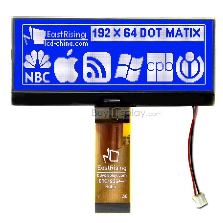 192x64 Dot Matrix Display Graphic LCD Module Interface w