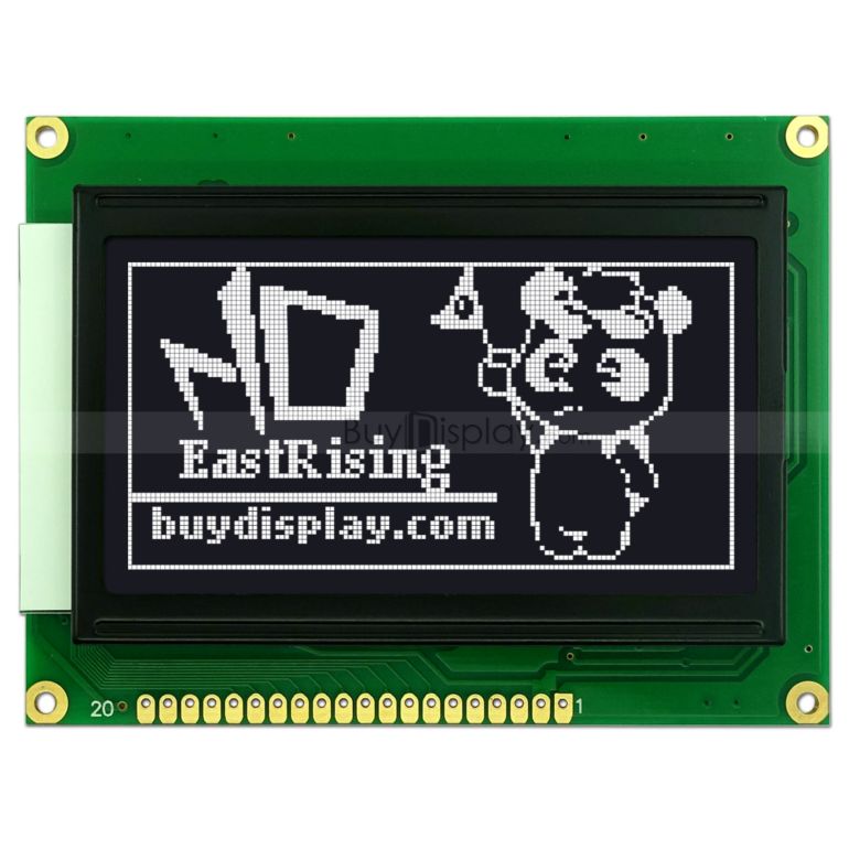 128x64 Transflective Graphical LCD from Crystalfontz