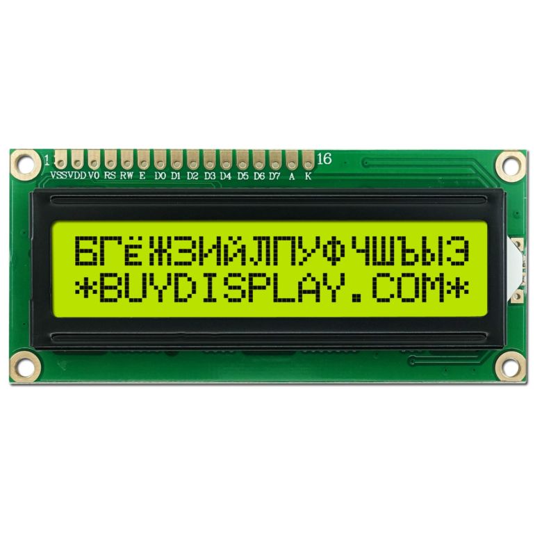 Display LCD1602 Con Backlight 3.3V Per Arduino E Raspberry Pi - Schermo 16x2 Caratteri Bianco Su Blu