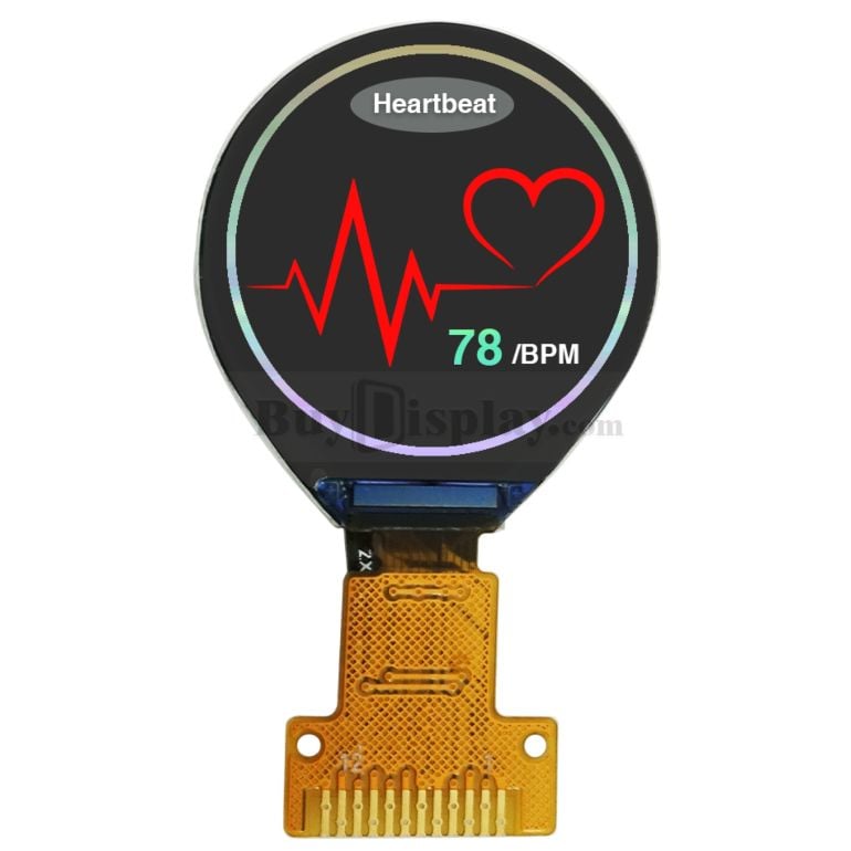 DA  6800 0.71 inch IPS TFT LCD Display 160x160 Round Circle Screen