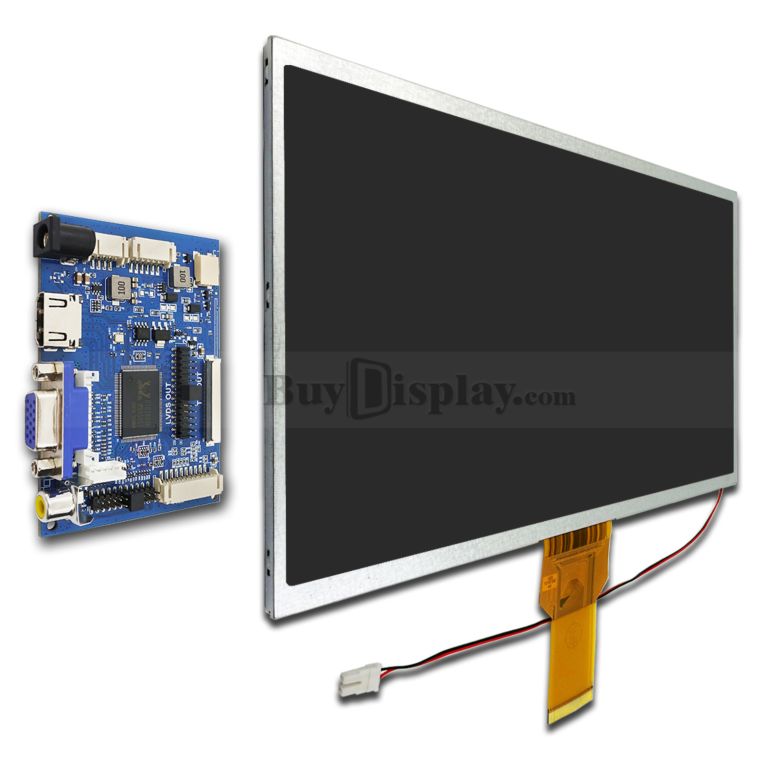 10.1 inch Raspberry PI Screen w/ HDMI+Video+VGA Driver Board,1024x600
