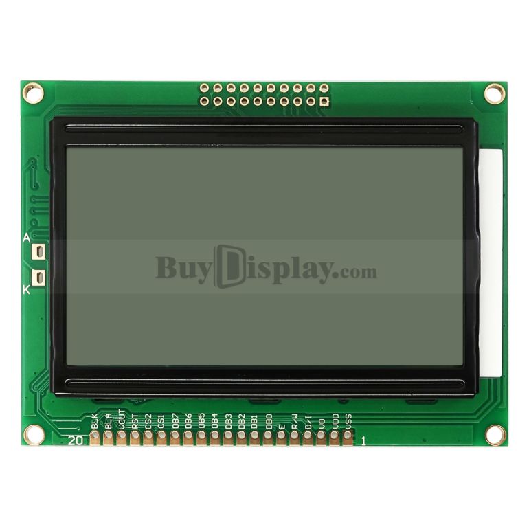 16x2 Character LCD | STN+ Gray Serial Display with Yellow/Green Backlight