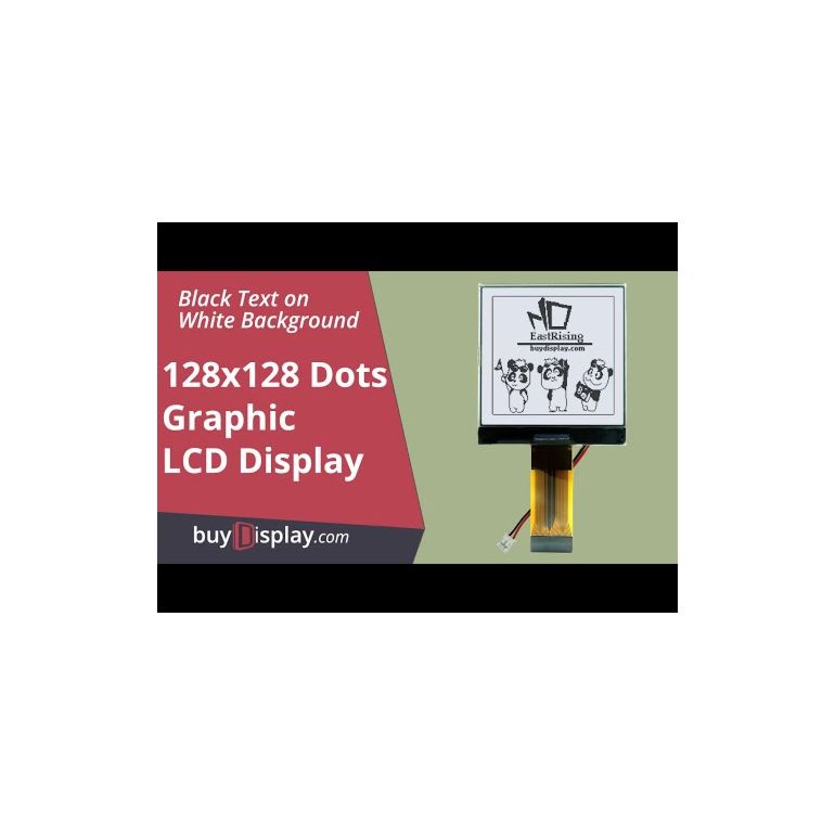 LCD & BOARDGAME チェッカーフラッグ 240x128 Grayscale LCD with Breakout Board from Crystalfontz