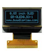 0.83 OLED Display Module SPI,SSD1306 Controller,Blue on Black,96x39
