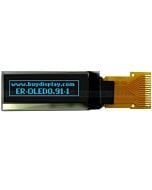 0.91 inch I2C IIC Serial 128x32 Blue OLED Display Module,SSD1306,2.8V