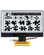 3.3 inch COG Display 240x128 Graphic LCD Module,UC1698,Black on White