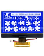 3.3 inch Graphic 240x128 Display  LCD Arduino Module,UC1698,White on Blue