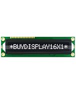 3.3V-5V Character Module 16x1 LCD Display,White on Black,High Contrast