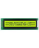 3.3V-5V Character Module 24x2 LCD Display Datasheet,HD44780,Black on YG