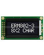 3.3V/5V Parallel Character LCD 8x2,White on Black Color,High Contrast