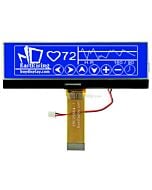 3.8 inch Graphic LCD 256x64 COG Display Module,UC1698,White on Blue