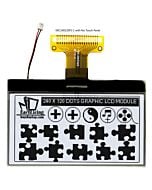 3 inch 240x120 Graphic Displays LCD Serial Interface,,Black on White