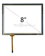 8 inch 4-wire resistive touch panel is used on 8 inch tft lcd 800x600 Dots display