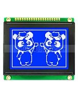 Blue 128x64 SPI Graphic LCD Display Module,Built-in Character ROM