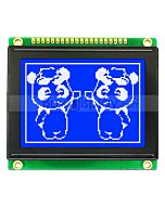 Blue 128x64 SPI Graphic LCD Display Module,Built-in Character ROM