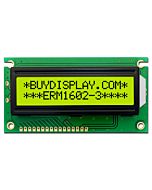 Character Display KS0066 16x2 LCD Module,Arduino,Black on YG
