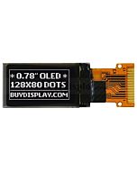 White 0.78 inch OLED Display Panel 128x80 4-wire SPI interface SH1107
