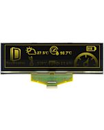  5.5 inch Yellow Grayscale Graphic OLED Display Panel 256x64 SSD1322 Parallel/SPI