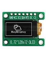 128x72 Grayscale OLED SPI White 0.72 inch Arduino,Raspberry Pi 