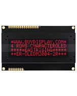 SPI Red 20x4 Character OLED Display Module for Arduino,Raspberry Pi