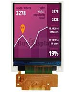 1.8 inch 128x160 TFT LCD Display 4-wire SPI ST7735S Soldering Type FPC